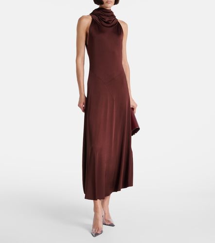 Abito midi in jersey con cappuccio - Victoria Beckham - Modalova