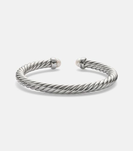 Pulsera Cable Flex® de plata de ley con diamantes y perlas - David Yurman - Modalova