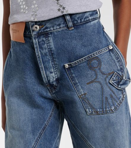 Jeans regular Twisted con ricamo - JW Anderson - Modalova