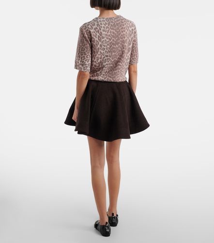 Wool and cashmere-blend miniskirt - Ganni - Modalova