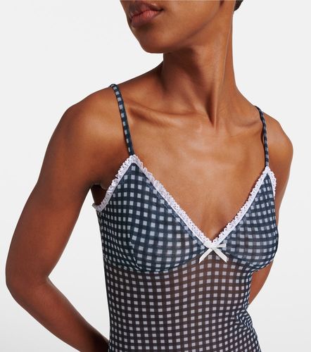Abito lungo Solay in mesh a quadretti - Bananhot - Modalova