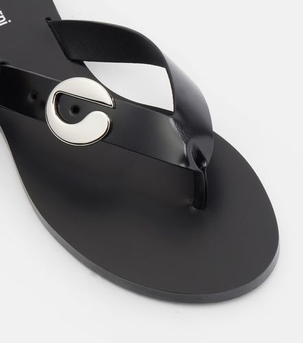 Coperni Logo leather thong sandals - Coperni - Modalova