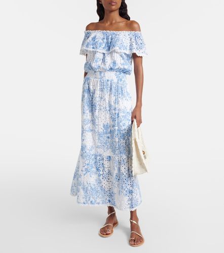 Vestido midi Larna de algodón estampado - Melissa Odabash - Modalova