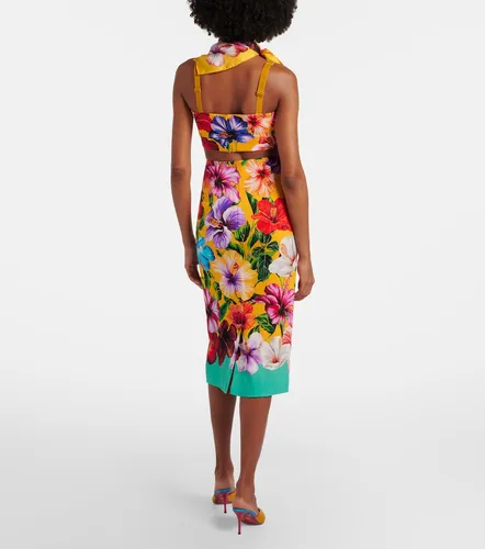Floral silk-blend pencil skirt - Dolce&Gabbana - Modalova