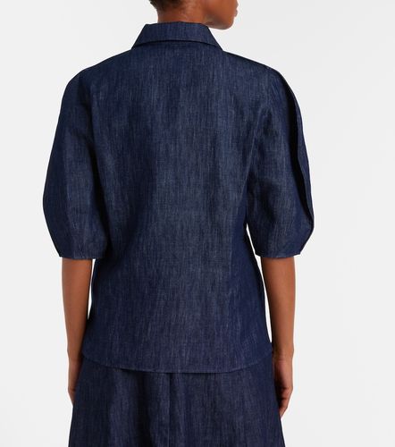 Camicia Sansi in denim di cotone e lino - Gabriela Hearst - Modalova
