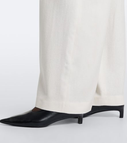 Belted wool and cashmere wide-leg pants - Eleventy - Modalova