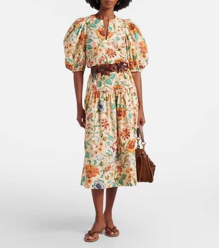 Top Florielle de algodón floral - Ulla Johnson - Modalova