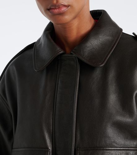 Russo leather bomber jacket - Loulou de Saison - Modalova