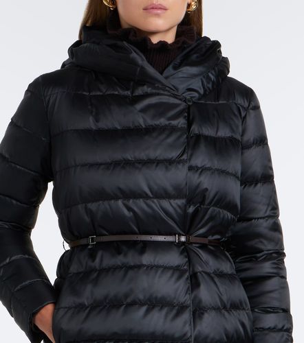 Abrigo acolchado con capucha y cinturón - Max Mara - Modalova