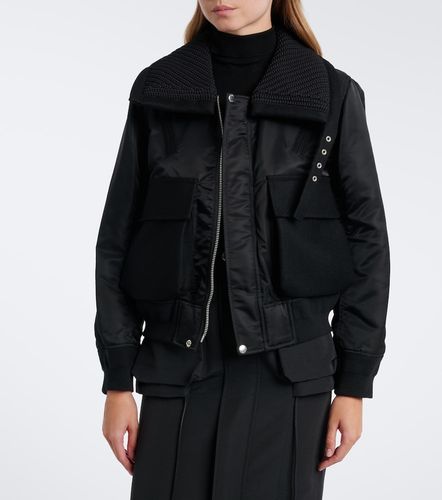 Sacai Wool-trimmed blouson jacket - Sacai - Modalova