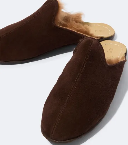 Sabah Shearling-lined suede mules - Sabah - Modalova