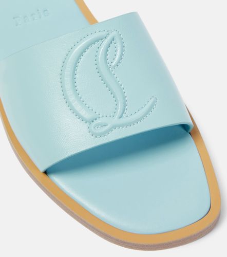 CL embossed leather mules - Christian Louboutin - Modalova