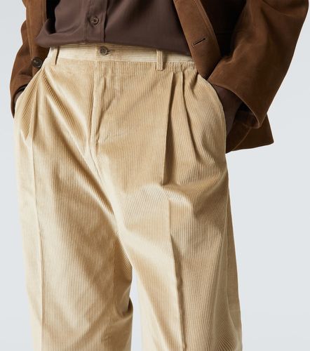 Pantalones rectos en pana de algodón - Canali - Modalova
