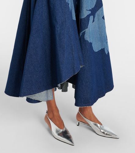 Abito midi di jeans con stampa - Erdem - Modalova