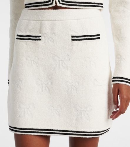 Minifalda en jacquard con lazo - Self-Portrait - Modalova