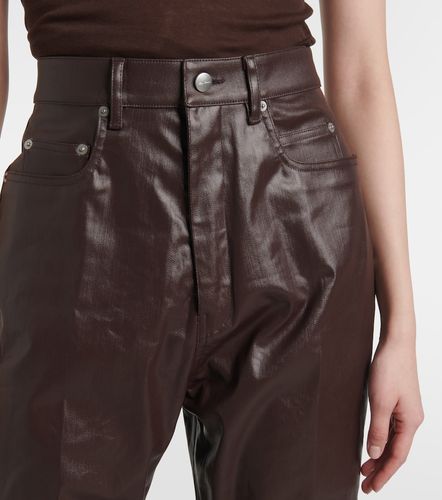 Pantaloni regular in canvas rivestito - Rick Owens - Modalova