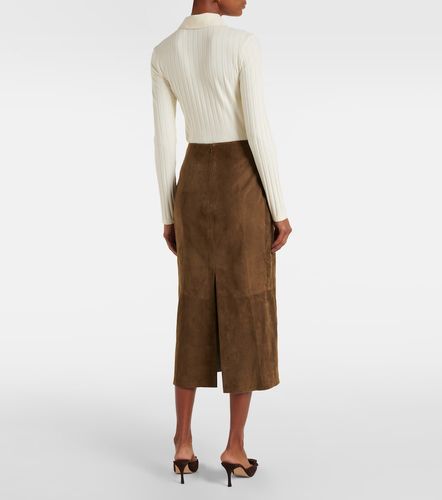 Vince Suede pencil skirt - Vince - Modalova