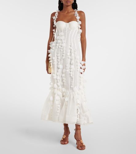 Dawning linen and silk midi dress - Zimmermann - Modalova