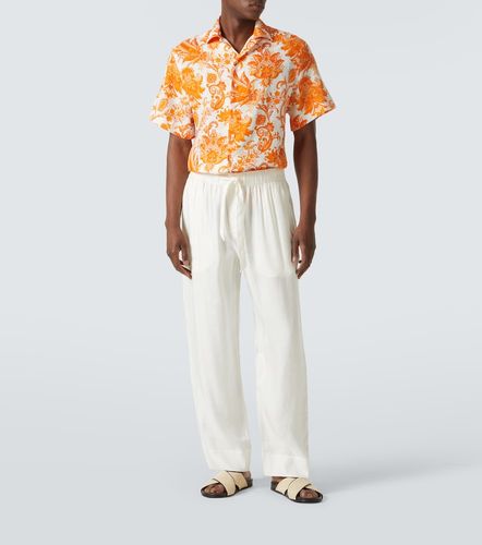 Camisa bowling de lino estampada - Etro - Modalova