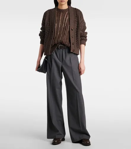 Weite Hose aus einem Wollgemisch - Brunello Cucinelli - Modalova