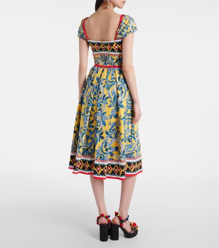Dolce&Gabbana Abito midi con stampa - Dolce&Gabbana - Modalova