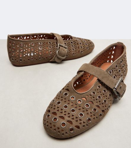 La Ballerine suede Mary Jane flats - Alaia - Modalova