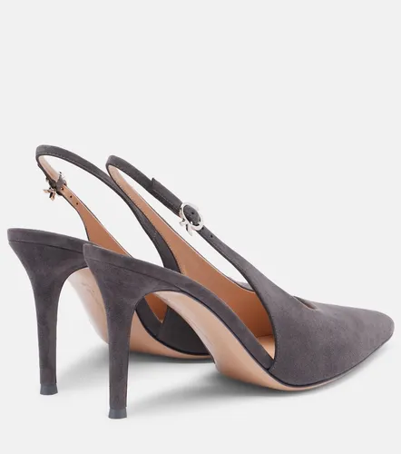 Robbie 85 suede slingback pumps - Gianvito Rossi - Modalova