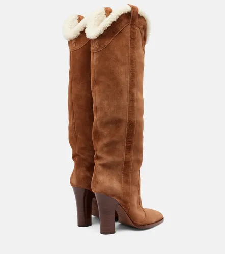 Lavinia 100 suede over-the-knee boots - Paris Texas - Modalova