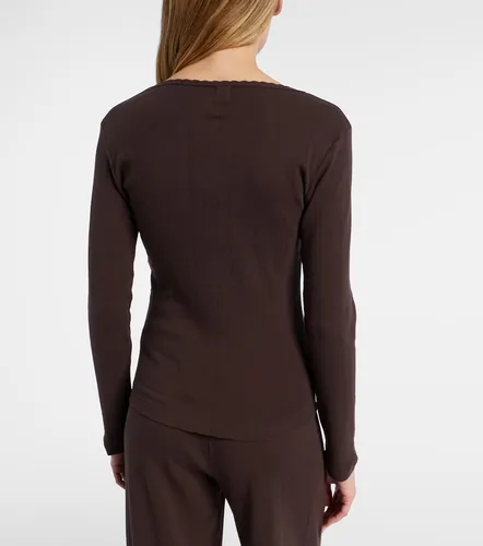 Leset Pointelle cotton T-shirt - Leset - Modalova