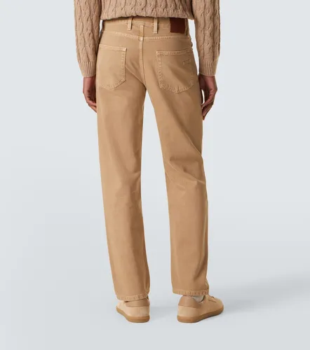 Zegna Roccia cotton straight pants - Zegna - Modalova