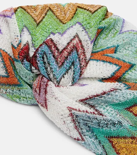 Cinta para el pelo de lamé en zigzag - Missoni - Modalova
