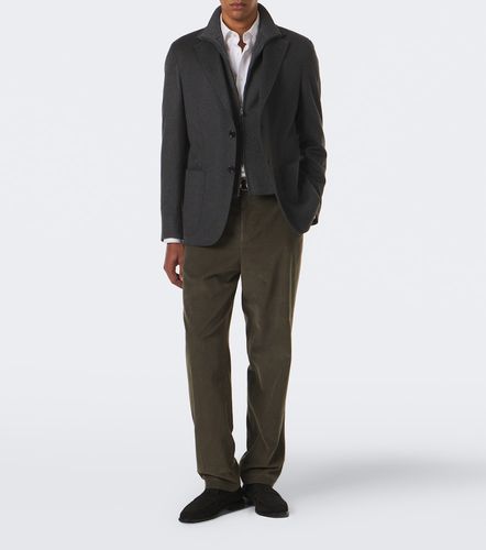 Pantalones rectos de pana de algodón - Canali - Modalova
