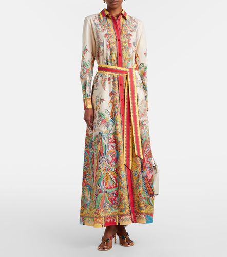 Kleid aus Baumwolle mit Gürtel - Etro - Modalova