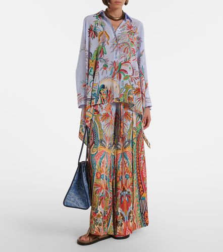 Camicia in seta con stampa floreale - Etro - Modalova