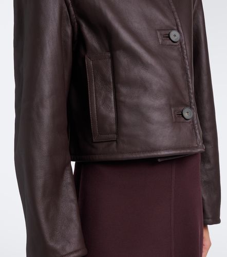 Liri shearling-trimmed leather jacket - Joseph - Modalova