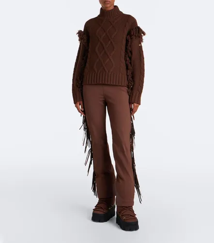 Brit cable-knit fringed wool sweater - Goldbergh - Modalova