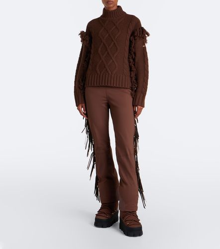 Brit cable-knit fringed wool sweater - Goldbergh - Modalova