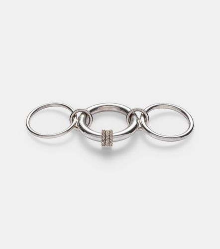 Gemini sterling ring with white diamonds - Spinelli Kilcollin - Modalova