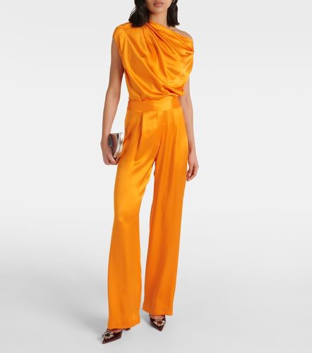 Draped one-shoulder silk top - The Sei - Modalova