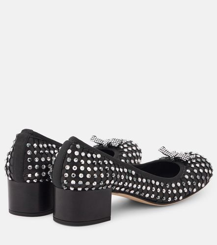 Crystal-embellished leather pumps - Rene Caovilla - Modalova