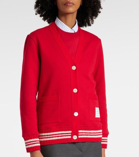 Cárdigan 4-Bar de algodón con bouclé - Thom Browne - Modalova