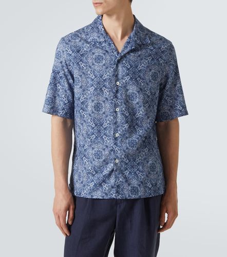 Camisa de algodón estampado - Brunello Cucinelli - Modalova