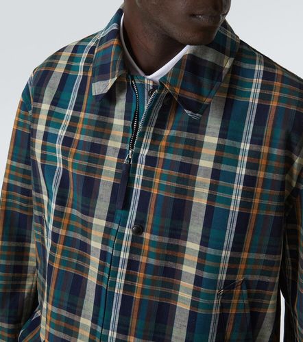 Comme des Garçons Giacca blouson in cotone e lino a quadri - Comme des Garcons Homme - Modalova