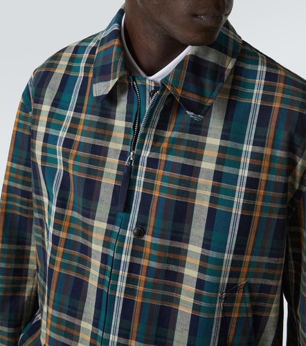 Comme des Garçons Giacca blouson in cotone e lino a quadri - Comme des Garcons Homme - Modalova