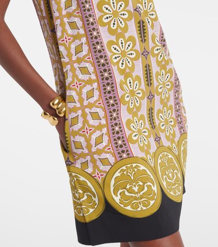 Stretch Tunic printed satin minidress - La DoubleJ - Modalova