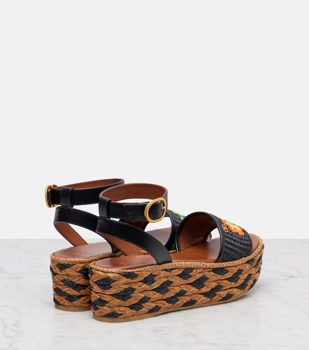 Bribri raffia espadrille wedges - Valentino Garavani - Modalova