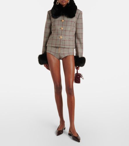 Checked cropped jacket - Self-Portrait - Modalova