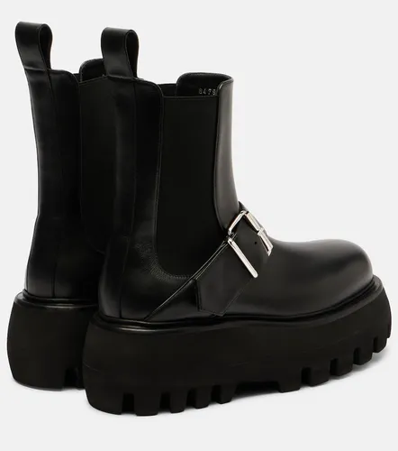 Sofa Buckle leather ankle boots - McQueen - Modalova