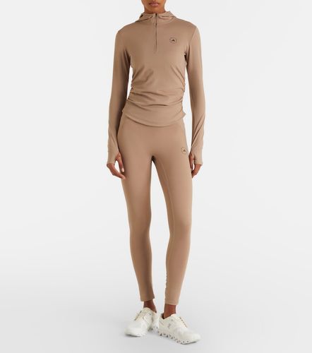 Logo technical half-zip hoodie - Adidas by Stella McCartney - Modalova