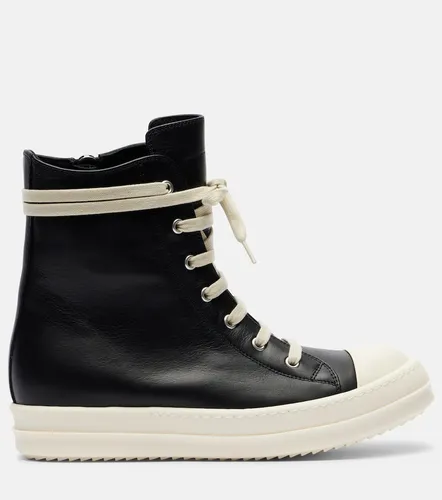 Leather high-top sneakers - Rick Owens - Modalova